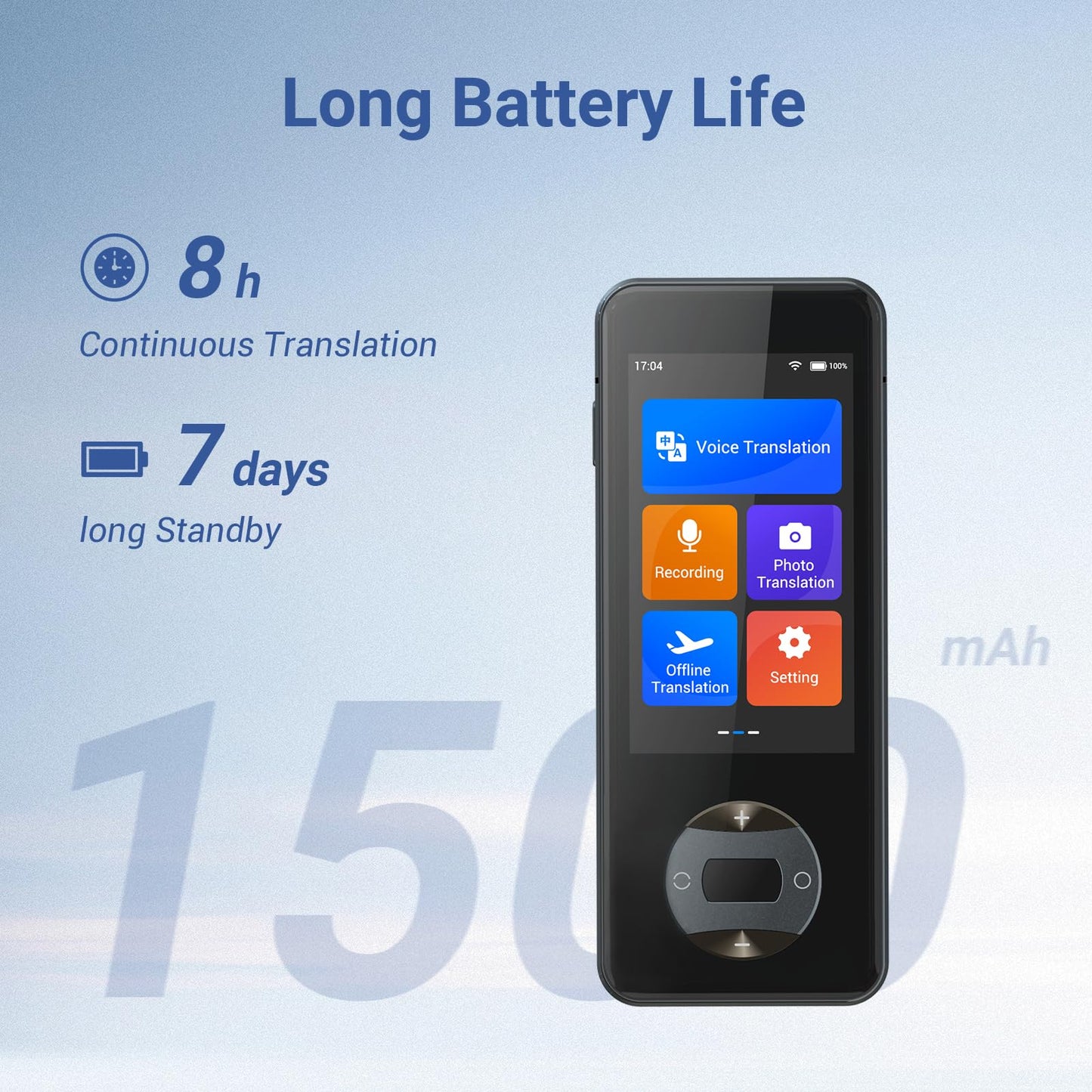 ANFIER Language Translator Device No WiFi Needed Instant Translator 2024 for 144 Languages and Accents AI Electronic Foreign Language Translators W10S